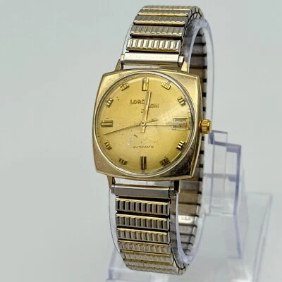 Vintage Men's LORD ELGIN 10k GF, 25 Jewel Automatic Watch, Date (For Parts) - Image 1 of 4