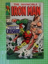 THE INVINCIBLE IRON MAN 6 - OCTOBER 1968 - CRUSHER APPEARANCE - 8.0 VF