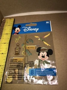EK SUCCESS-JOLEE-RARE-DISNEY-JUNGLE MICKEY-8pc DIMENSIONAL -HARD TO FIND - Picture 1 of 1