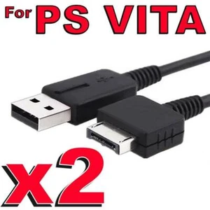 2 x USB Sync Charger Cable Data Charging Cord for SONY Playstation PSV PS VITA - Picture 1 of 5