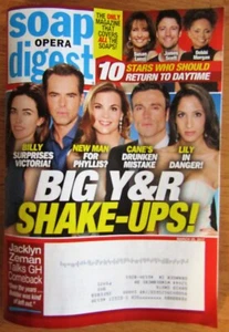 SOAP OPERA DIGEST MAGAZINE 3-20-17 YOUNG & RESTLESS, JACKLYN ZEMAN, SUSAN LUCCI - Picture 1 of 1