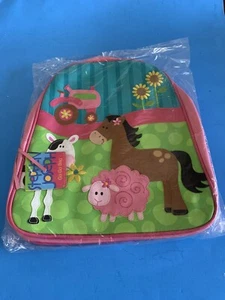 Nueva Mochila Stephen Joseph Sidekick Bolso Go Go Niña Granja Nueva con Etiquetas. Vinilo - Imagen 1 de 4