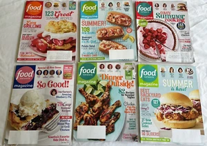 Lot of 6 Food Network Magazines featuring Summer Recipes - Picture 1 of 24