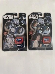 Star Wars R2-D2 and Princess Leia Fijix Spinners Set of 2 Original Packaging - Picture 1 of 4