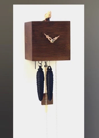 Modern Cuckoo Clock from Rombach & Haas, Germany Black Forest, Handmade Cover