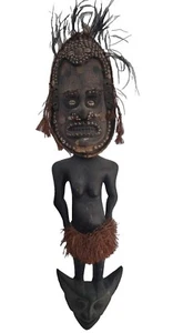  Sculpture Wood Oceanic Art Papoua New Guinea Grand Statue bois Océanie Papouasi - Picture 1 of 21
