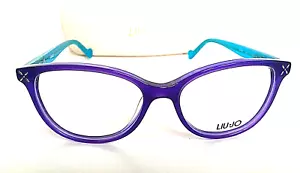 Nuevo LIU JO LJ 2605 435 Púrpura Azul 52 mm Ojo de Gato Mujeres Anteojos Marco 52-16-135 - Imagen 1 de 12