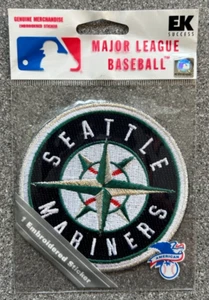 SEATTLE MARINERS MLB BASEBALL OFFICIAL 3.5" STICKER TEAM PATCH MINT IN PACKAGE - Picture 1 of 2