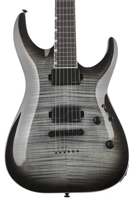 Guitarra elétrica ESP LTD MH-1000 - explosão de carvão - Imagem 1 de 4