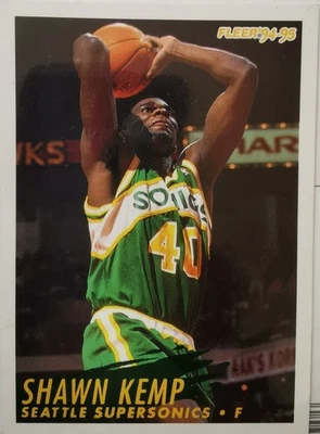 1994-95 Fleer European / #217 Shawn Kemp / Seattle SuperSonics / Carte NBA  - Photo 1/2