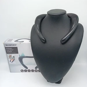 Haut-parleur Bluetooth portable écusson argenté haut-parleur de cou SNL 15 A 1 FLT17-DM - Photo 1 sur 11