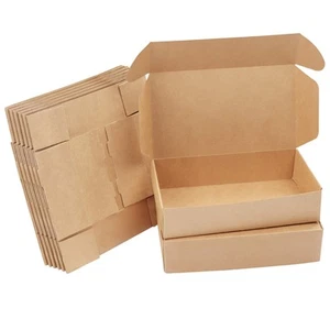 20 Stk Karton Geschenkboxen Braun – Schachteln 19 x 11 x 4,5cm Pappschachteln - Bild 1 von 8