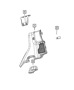 Genuine Mopar Connector Cover 7QQ62TX7AA - Picture 1 of 4