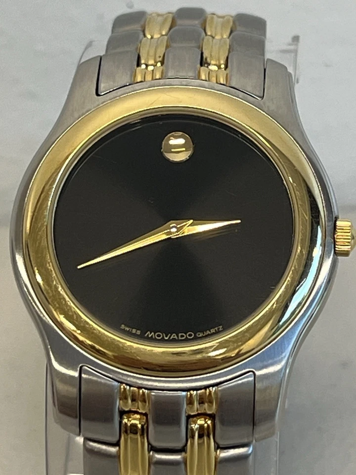 RELOJ CLÁSICO MUSEO MOVADO 81-E4-9885 HOMBRE 36mm ¡DOS TONOS FUNCIONA! + CAJA Foto 1 de 4