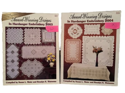 Lot Of 2 Award-Winning, Designs Hardanger Embroidery 2003 & 2004 - Image 1 of 4