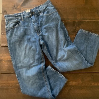 St Johns Bay Flannel Lined Blue Denim Jeans Mens Sz 36x30 Mid Rise Straight Leg - Image 1 of 4