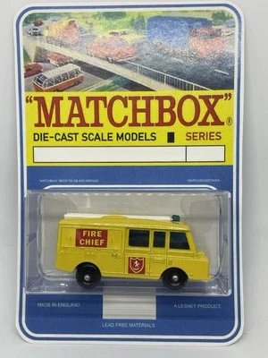 Paquete blister vintage Lesney Matchbox 57 personalizado Land Rover camión de bomberos. Foto 1 de 4