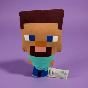 MINECRAFT STEVE PELUCHE ALMOHADA JUGUETE Mojang 11" FIGURA 2021 Videojuego Figura Personaje - Imagen 1 de 12