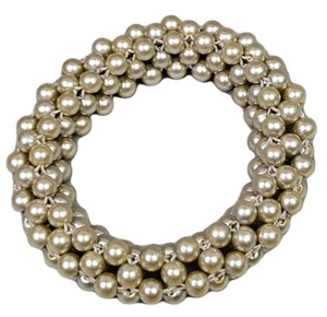 Vintage Kunstperlen Bündel Stretch Armband Elegant Schlicht  - Bild 1 von 6