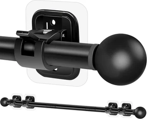 Curtain Rods No Drilling for Windows Set 30 to 45 Inch,5/8 Inch Diameter Drapey - Picture 1 of 12