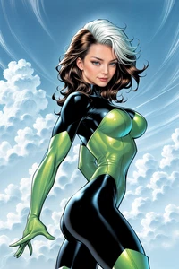 RETRO ROGUE Fine Art Print 13x19 Limited to 1 of 30 Marvel Comics X-Men - Picture 1 of 1
