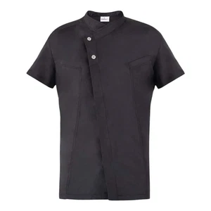 Kochjacke Harry Schwarz Mit Kurzen Ärmeln Giblor's - Leichte Kochuniform - Bild 1 von 5