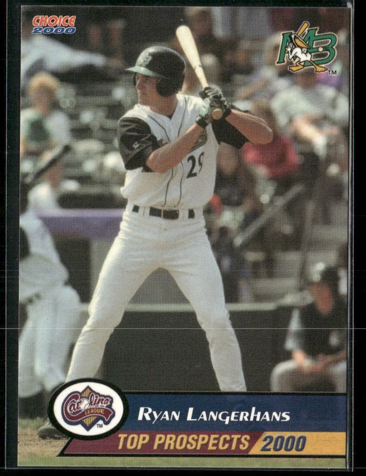 Ryan Langerhans 2000 Carolina League Top Prospect Set - Image 1 of 2