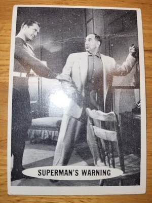 1966 Vintage Topps # 21 Superman Supermans Warning VG(crease) FAST FREE SHIPPING - Image 1 of 2