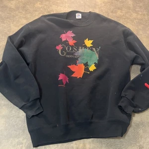 Vintage JERZEES Sweatshirt XL schwarz GOSHEN Orchard Herbst Herbst Blatt Made in USA - Bild 1 von 12