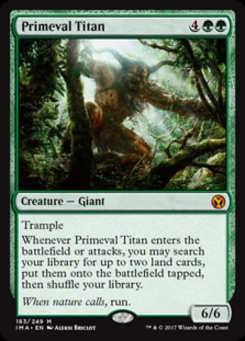 MTG English Primeval Titan NM Foil Iconic Masters - Image 1 of 1