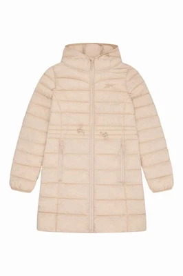 Reebok Womens Long Jacket Glacier Shield Long Puffer Jacket Oatmeal - Image 1 of 4