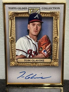 Tom Glavine 2024 Topps Gilded Gold Framed HALL OF FAME On Card Auto /99 - Bild 1 von 2