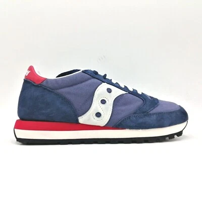 Saucony - Zapatos Hombre Ante Y Tejido Azul Vintage Jazz Original S70755-4 - Imagen 1 de 3