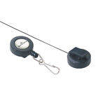 Durable Badge Reel Hook Fastener Charcoal Pack of 10 8221/58
