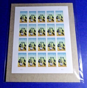 US 5844 BLUEGRASS (MUSIC) 20 FOREVER STAMPS 2024 "SHEET/PANE" USPS PKG SEALED!! - Picture 1 of 3