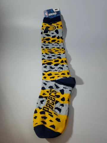 NBA Indiana Pacers Giraffe Print Crew Socks Size Medium 5-10 NEW Cover