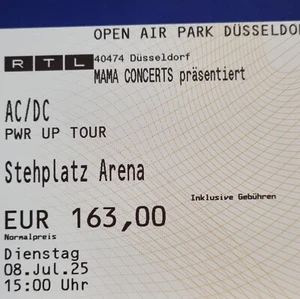 Tickets AC/DC Düsseldorf 08.07.25 Stehplätze Arena Karten Eintrittskarten ACDC - Bild 1 von 2