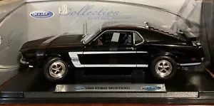 1969 FORD Mustang BLACK BOSS 302 1:18 SCALE - Picture 1 of 10