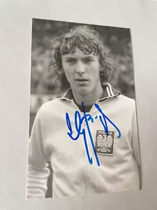 ZBIGNIEW BONIEK Polonia firmata foto 9x15 autografo autograph - Foto 1 di 1