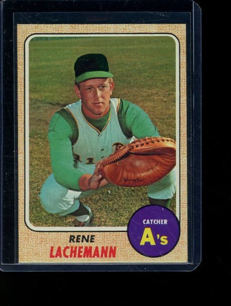1968 Topps Rene Lachemann #422 Oakland Athletics - Image 1 of 2