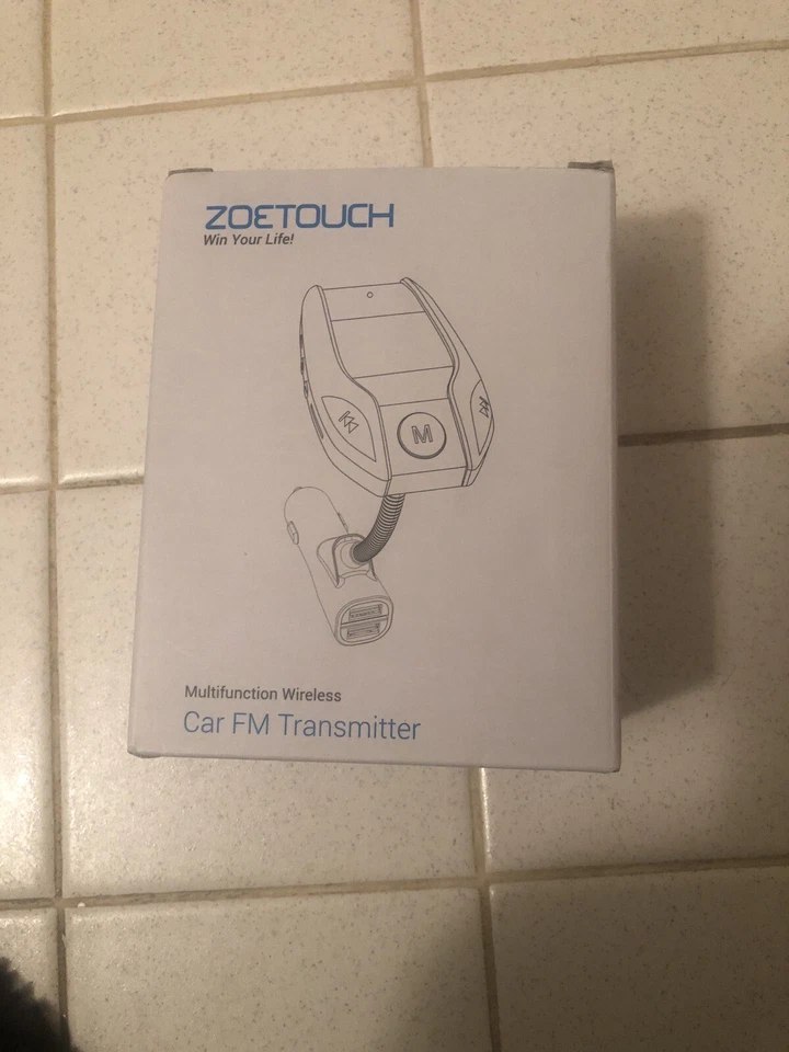 Zoetouch Bluetooth FM Radio Transmitter Wireless Hands-Free Car Kit USB Port - Image 1 of 1