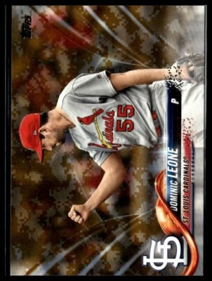 2018 Topps Update US223 Dominic Leone St Louis Cardinals Memorial Day Camo 12/25 - Image 1 of 2