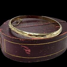 Antik Vintage Deko Retro Sterlingsilber Gold Hochzeit Armreif Armband 7.6g