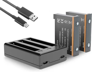 2Pack Batteries and 3-Channel Quik USB Charging Dock for Insta360 ONE X3 Camera - Picture 1 of 6