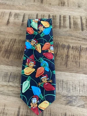 Corbata de Navidad vintage PAWS ADICTION GARFIELD 54"x3,5" Foto 1 de 4