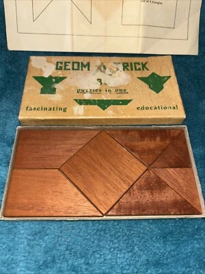 Vintage Geom A Trick 30 Puzzles in One with Instructions #WW - Image 1 of 4