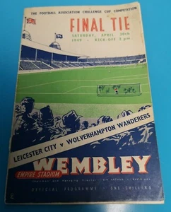 football program cup final 1949 leicester city versus wolverhampton wanderers - Picture 1 of 6