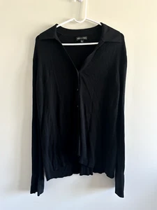 Banana Republic Damen XXL Strickjacke mit Knöpfen schwarz Basics dehnbar - Bild 1 von 5