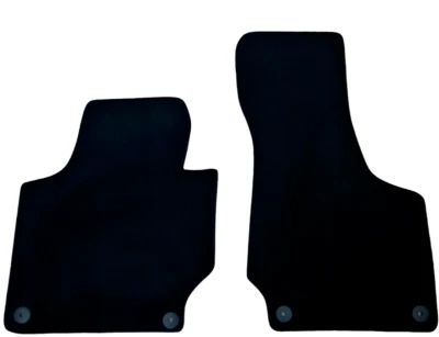 Alfombrillas delanteras de terciopelo para Audi TT impermeables alfombras negras forros automáticos 2 un. Foto 1 de 4