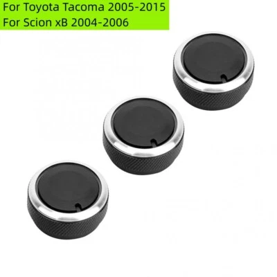 Botões de ar condicionado 3 peças para Toyota Vios Yaris 2002-2006 Scion xB 2004-2006 - Imagem 1 de 4